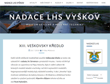 Tablet Screenshot of lhs-vyskov.cz